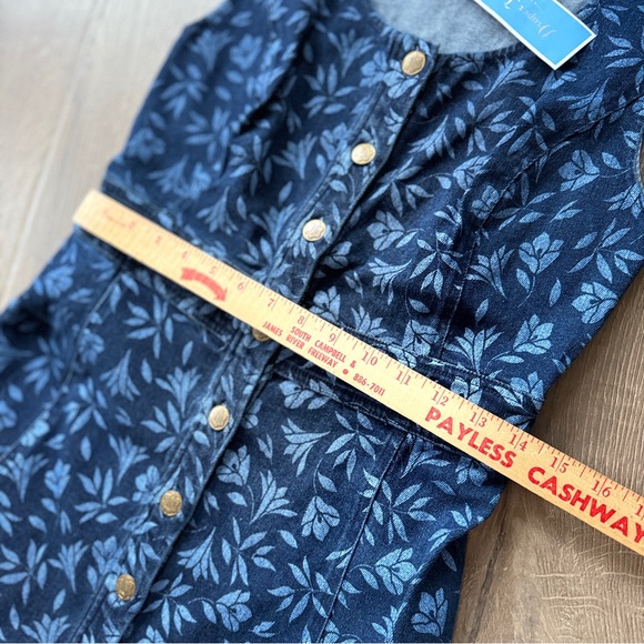 NWT Draper James Denim Dress with Blue Floral Design - Picture 10 of 11